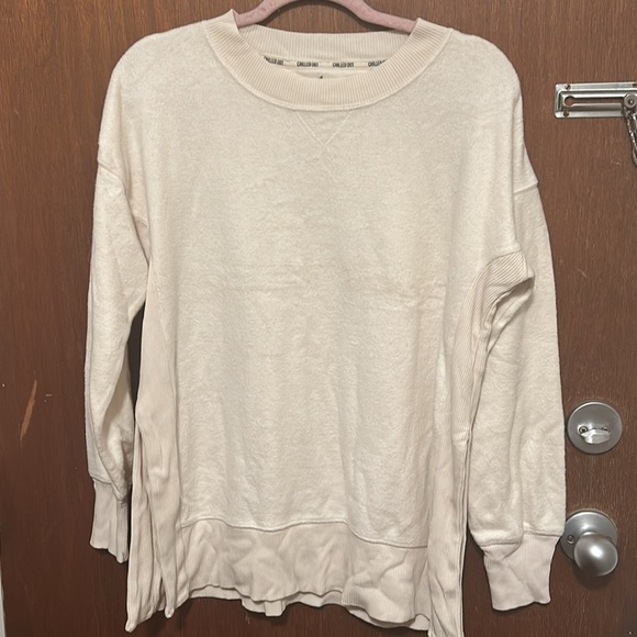 NWOT Aerie Cozy Good Vibes Oversized Sweatshirt - Picture 4 of 9
